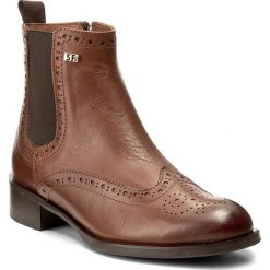 Buty zimowe damskie: Botki SOLO FEMME - 33901-02-G50/000-13-00 Brązowy
