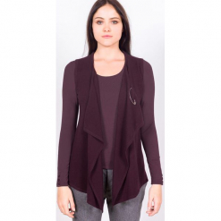 Kamizelka "Charlene" w kolorze fioletowym. Fioletowe kamizelki damskie marki Ateliers de la Maille, z kaszmiru. W wyprzedaży za 409,95 zł.