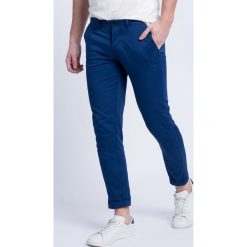 Tommy Hilfiger - Spodnie Wilma. Niebieskie spodnie damskie TOMMY HILFIGER, z elastanu. W wyprzedaży za 199,90 zł.