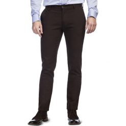 Spodnie ABRAMO SMKS000009 slim. Pomarańczowe spodnie męskie Giacomo Conti, s, bez wzorów, z elastanu, klasyczne. Za 259,00 zł.