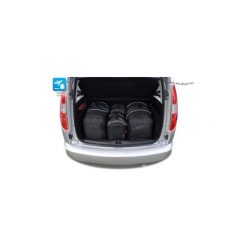 SKODA ROOMSTER, 2006-2015 TORBY DO BAGAŻNIKA 4 SZT KJUST - 7037021. Torby podróżne KJUST, bez wzorów, z kauczuku, klasyczne. Za 1039,00 zł.