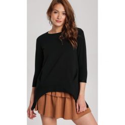Czarna Bluza Fontasura. Czarne bluzy damskie Renee, s, bez wzorów, bez rękawów, bez kaptura. Za 69,99 zł.