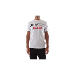 T-shirty z krótkim rękawem Converse 10008903 SS CREW BASKET. Białe t-shirty męskie Converse, s, bez wzorów, bez kołnierzyka, krótkie. Za 121,47 zł.