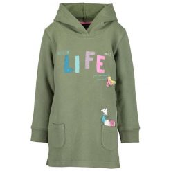 Blue Seven Bluza Dziewczęca Z Lamą 92 Zielona. Niebieskie bluzy dziewczęce marki Blue Seven, z bawełny, z kapturem. Za 75,00 zł.