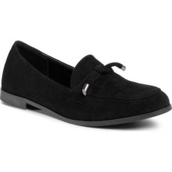 Półbuty DEEZEE - WS270205-06 Black. Czarne półbuty damskie DeeZee, na co dzień, z aplikacjami, ze skóry ekologicznej, bez obcasa, na obcasie, bez zapięcia. Za 79,99 zł.