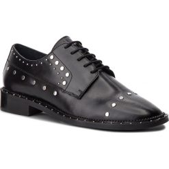 Oxfordy BRONX - 66156-A BX 1503 Black 01. Czarne półbuty damskie Bronx, bez obcasa, na obcasie, bez zapięcia. W wyprzedaży za 289,00 zł.