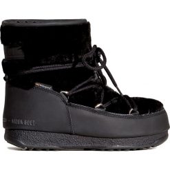 Buty MOON BOOT MONACO LOW FUR. Czarne buty trekkingowe damskie na zimę. W wyprzedaży za 656,00 zł.