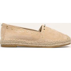 Answear - Espadryle. Brązowe espadryle damskie ANSWEAR, bez wzorów, z gumy, bez obcasa, na obcasie. W wyprzedaży za 69,90 zł.