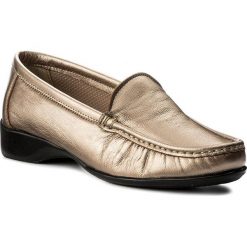 Mokasyny SERGIO BARDI - Alezio FW127273917KD 111. Żółte mokasyny damskie marki Sergio Bardi, ze skóry, na obcasie. W wyprzedaży za 149,00 zł.