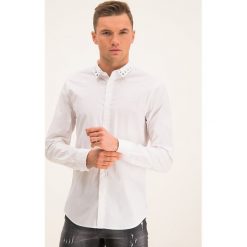 Koszula Armani Exchange 6GZC62 ZNEAZ 1100. Białe koszule męskie Armani Exchange, xxl, bez wzorów, z elastanu, casualowe, bez kołnierzyka, bez rękawów. W wyprzedaży za 229,00 zł.