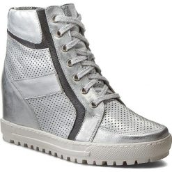 Sneakersy EKSBUT - 4128-C77/369/F94 Srebro Lic. Szare botki damskie skórzane marki Eksbut. W wyprzedaży za 259,00 zł.
