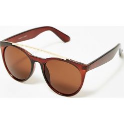 Okulary przeciwsłoneczne. Brązowe okulary przeciwsłoneczne damskie Moodo. Za 4,99 zł.
