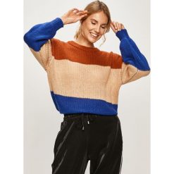Brave Soul - Sweter. Białe swetry damskie Brave Soul, s, bez wzorów, z dzianiny, z krótkim rękawem, krótkie, bez kaptura. Za 119,90 zł.