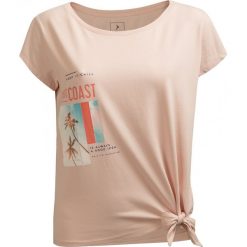 T-shirt damski TSD635 - jasny róż - Outhorn. Różowe koszulki damskie Outhorn, na imprezę, bez wzorów, bez kołnierzyka, bez rękawów. Za 49,99 zł.