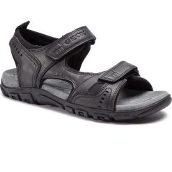 Sandały GEOX - U S.Strada A U4224A 000ME C9999 Black. Czarne klapki męskie Geox, bez wzorów, ze skóry ekologicznej. W wyprzedaży za 239,00 zł.