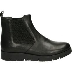 Botki - PRF7296 MNJ18. Czarne botki damskie skórzane Venezia. Za 299,00 zł.