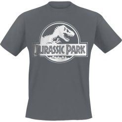 T-shirty męskie: Jurassic Park Logo T-Shirt ciemnoszary