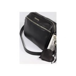 Skórzana my F. black classic. Czarne torebki klasyczne damskie marki Fabiola, bez wzorów, ze skóry, klasyczne, duże, bez dodatków. Za 188,00 zł.