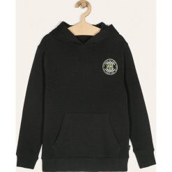 Vans - Bluza dziecięca 129-173 cm. Czarne bluzy chłopięce Vans, z nadrukiem, z bawełny, bez rękawów, z kapturem. Za 239,90 zł.
