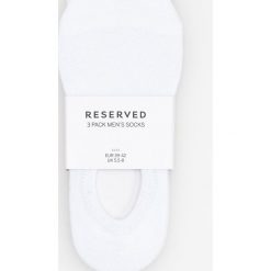 Kapcie męskie: 3 pack białych stopek – Biały