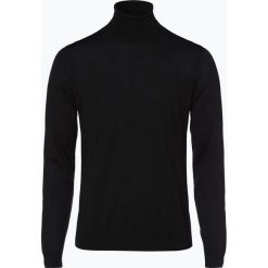 BOSS - Sweter męski – Musso-P, czarny. Czarne swetry męskie Boss, m, bez wzorów, z wełny, eleganckie, z golfem, bez kaptura. Za 649,95 zł.
