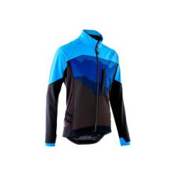 Kurtka na rower MTB ST 500 męska. Czarne kurtki męskie ROCKRIDER, s, bez wzorów, z elastanu, bez kaptura. Za 199,99 zł.