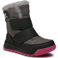Śniegowce SOREL - Childrens Whitney™ II Strap NC3875 Quarry 052. Szare śniegowce dziewczęce Sorel, bez zapięcia. Za 379,00 zł.