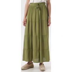 Zielona Spódnica Juline. Zielone spódniczki damskie Born2be, xl, bez wzorów, maxi. W wyprzedaży za 59,99 zł.