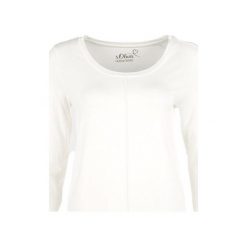 T-shirty damskie: S.Oliver T-Shirt Damski 42 Kremowy