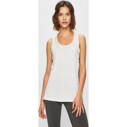 Adidas - Top. Białe topy damskie Adidas, s, bez wzorów, z elastanu, bez rękawów, climalite (adidas). W wyprzedaży za 89,90 zł.
