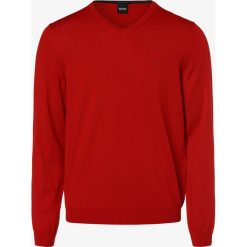 BOSS - Sweter męski – Baram-L, czerwony. Czerwone swetry męskie Boss, xl, z wełny. Za 499,95 zł.