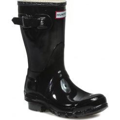 Buty zimowe damskie: Kalosze HUNTER – Original Gloss Short WFS1000RGL Black