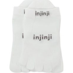 Skarpety Niskie Unisex INJINJI - 201110 White. Białe skarpetki damskie Injinji, bez wzorów, z poliesteru. Za 54,99 zł.
