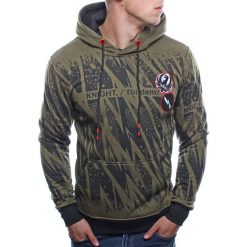Bluza męska z kapturem zielona Recea. Zielone bluzy męskie Recea, xl, bez wzorów, z bawełny, z kapturem, bez rękawów, z kapturem. Za 69,90 zł.