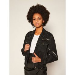 Kurtka jeansowa Pinko Dora AI 20-21 PDEN 1J10HP Y647. Czarne kurtki damskie Pinko, bez wzorów, z jeansu, bez kaptura. Za 1299,00 zł.
