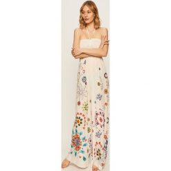 Desigual - Kombinezon plażowy. Białe stroje kąpielowe damskie Desigual, s, bez wzorów, z wiskozy. W wyprzedaży za 279,90 zł.