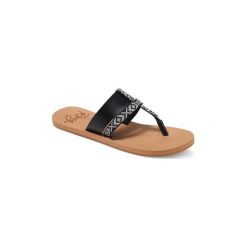 Japonki Roxy Kahula - Chanclas. Czarne klapki damskie Roxy, bez wzorów, bez obcasa. Za 85,24 zł.