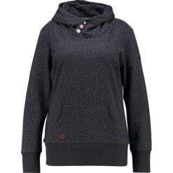 Bluzy rozpinane damskie: Ragwear Plus CHELSEA HEARTS PLUS Bluza z kapturem black melange
