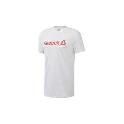 T-shirty z krótkim rękawem Reebok Sport Koszulka Linear Read. Białe koszulki męskie marki Reebok Sport, s, bez wzorów, sportowe, bez kołnierzyka, krótkie. Za 79,95 zł.