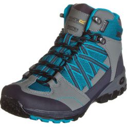 Buty trekkingowe damskie: Buty trekkingowe „Samaris” w kolorze jasnoszaro-turkusowym
