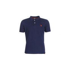 Koszulki polo z krótkim rękawem U.S Polo Assn. INSTITUTIONAL POLO. Niebieskie koszulki męskie U.S. Polo Assn., s, bez wzorów, z krótkim rękawem. Za 179,00 zł.