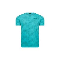 T-shirty z krótkim rękawem Pme Legend Aop Jersey Tee Turquoise. Niebieskie t-shirty męskie Pme Legend, m, bez wzorów, z jersey, bez kołnierzyka, krótkie. Za 126,19 zł.