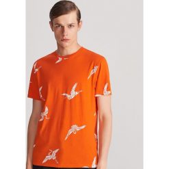 T-shirt z nadrukiem - Czerwony. Czerwone t-shirty męskie Reserved, s, z nadrukiem. Za 59,99 zł.