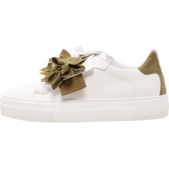 Trampki damskie slip on: Donna Carolina Tenisówki i Trampki sport bianco/militare/giallo