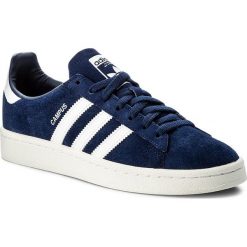 Buty adidas - Campus BZ0086 Dkblue/Ftwwht/Cwhite. Niebieskie półbuty męskie Adidas, na co dzień, w paski, z zamszu, z paskami. W wyprzedaży za 259,00 zł.