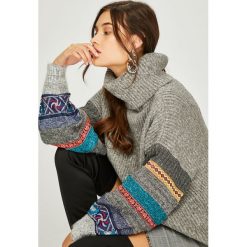 Desigual - Sweter. Szare golfy damskie Desigual, l, z dzianiny. Za 499,90 zł.