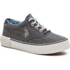 Tenisówki U.S. POLO ASSN. - Alby Canvas GALAB4120S9/C1 Blk. Szare trampki chłopięce U.S. Polo Assn., bez wzorów, z gumy, na sznurówki. W wyprzedaży za 159,00 zł.