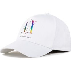 Czapka z daszkiem ARMANI EXCHANGE - 954047 0A878 00010 White. Białe czapki damskie Armani Exchange, bez wzorów, z bawełny. Za 229,00 zł.