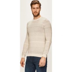 Tom Tailor Denim - Sweter. Szare swetry męskie TOM TAILOR DENIM, xl, bez wzorów, z bawełny, z okrągłym kołnierzem, bez kaptura. W wyprzedaży za 149,90 zł.