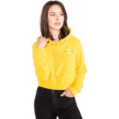 Calvin Klein Monogram Bluza Żółty. Żółte bluzy damskie l, z haftami, z bawełny. Za 430,95 zł.